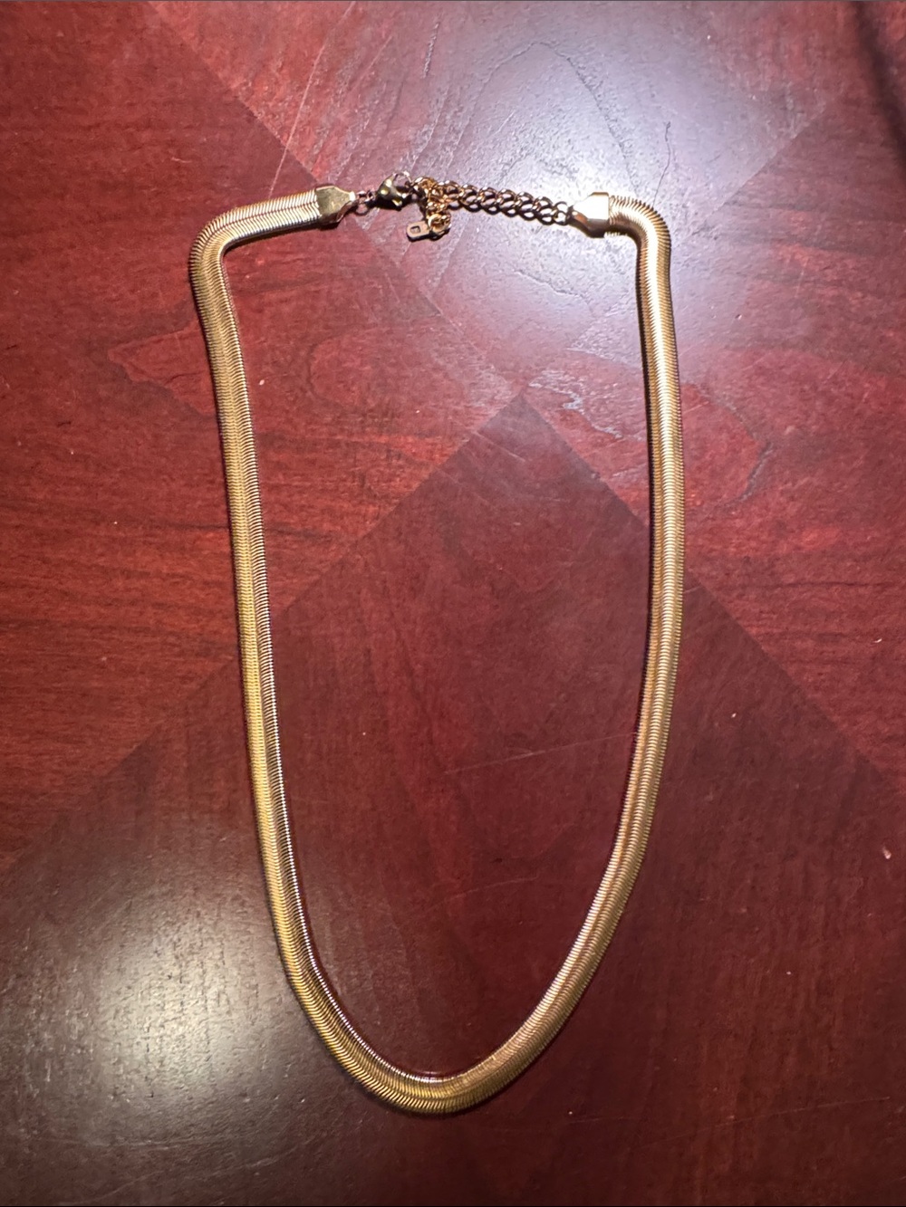 Gold Snake Chain Necklace - Classic Women's Jewelry